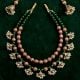 Handcrafted Kundan Glass Bead Necklace Set